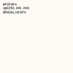 #FDF9F4 - Bridal Heath Color Image